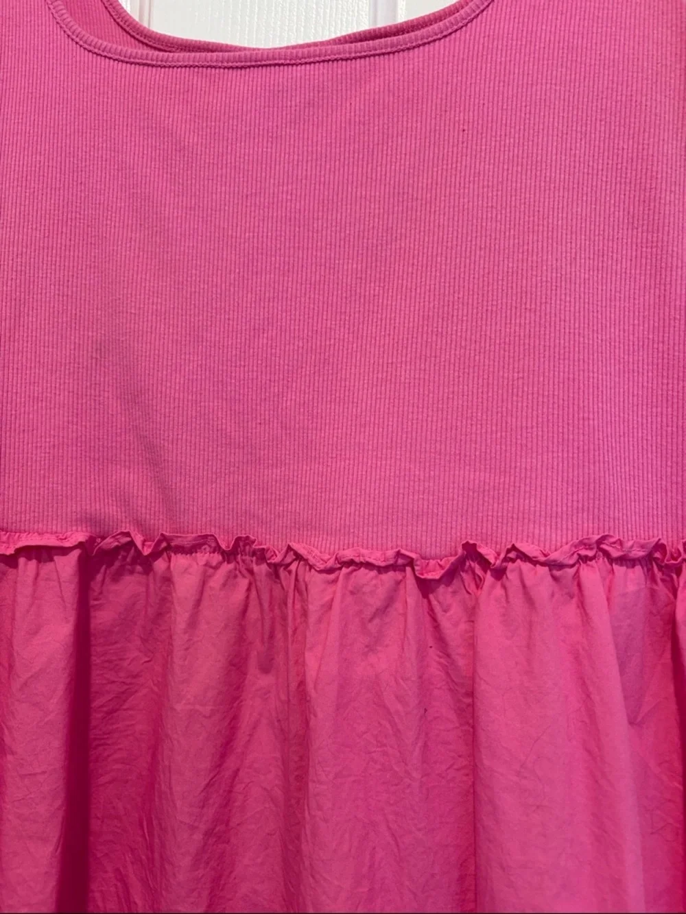A New Day Bright Pink Sleeveless Summer Dress - Picture 2 of 6